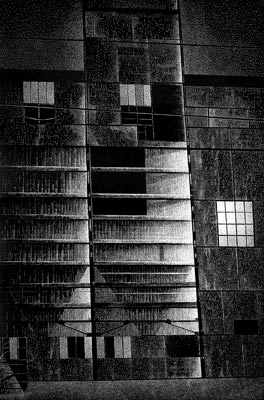 ireneusz borowski - linoryt punktowy - linocut