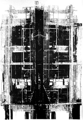 ireneusz borowski - linoryt punktowy - linocut