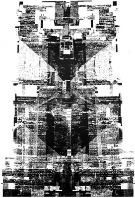 ireneusz borowski - linoryt punktowy - linocut